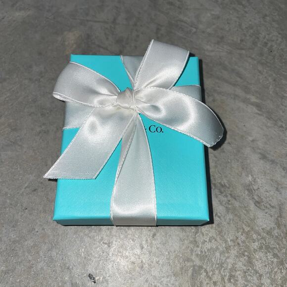 Tiffany & Co. 925 Silver Blue Enamel Kyote Postcard Charm! Rare retired new - Picture 2 of 9